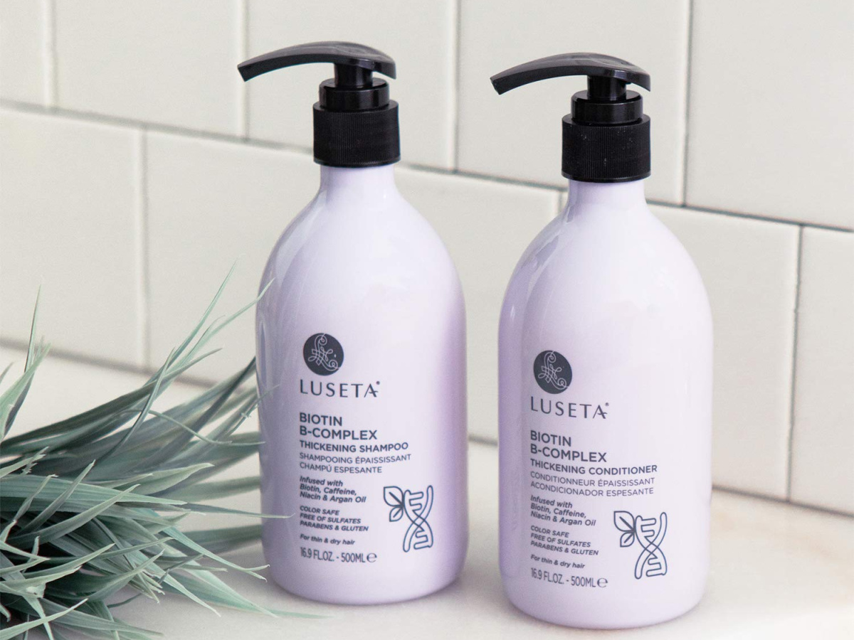 Luseta Biotin B-Complex Shampoo & Conditioner Set Just $17 Shipped On ...