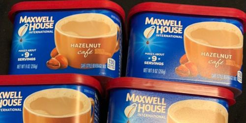Maxwell House Instant Hazelnut Coffee 4-Pack Just $11 Shipped on Amazon (Reg. $22)