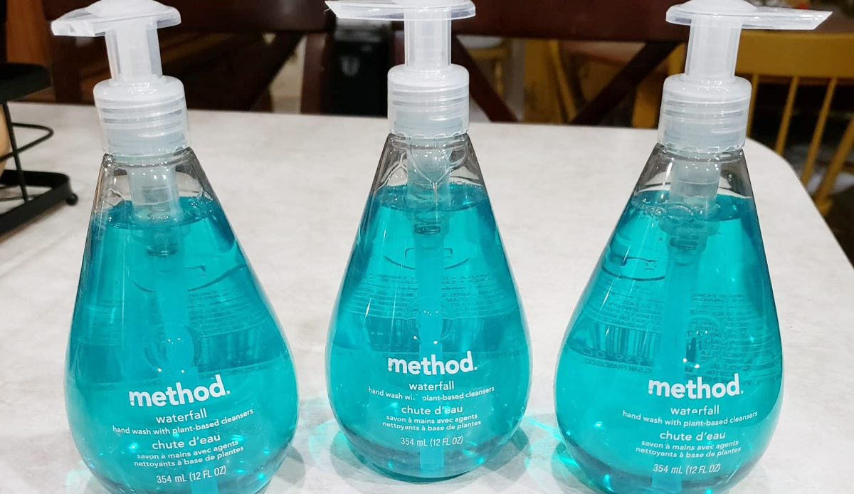 3 method foaming waterfall hand soap bottles