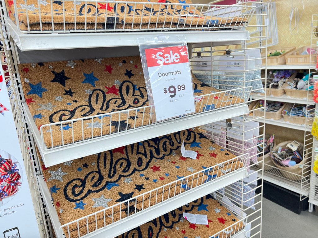 4th of july doormats at michaels