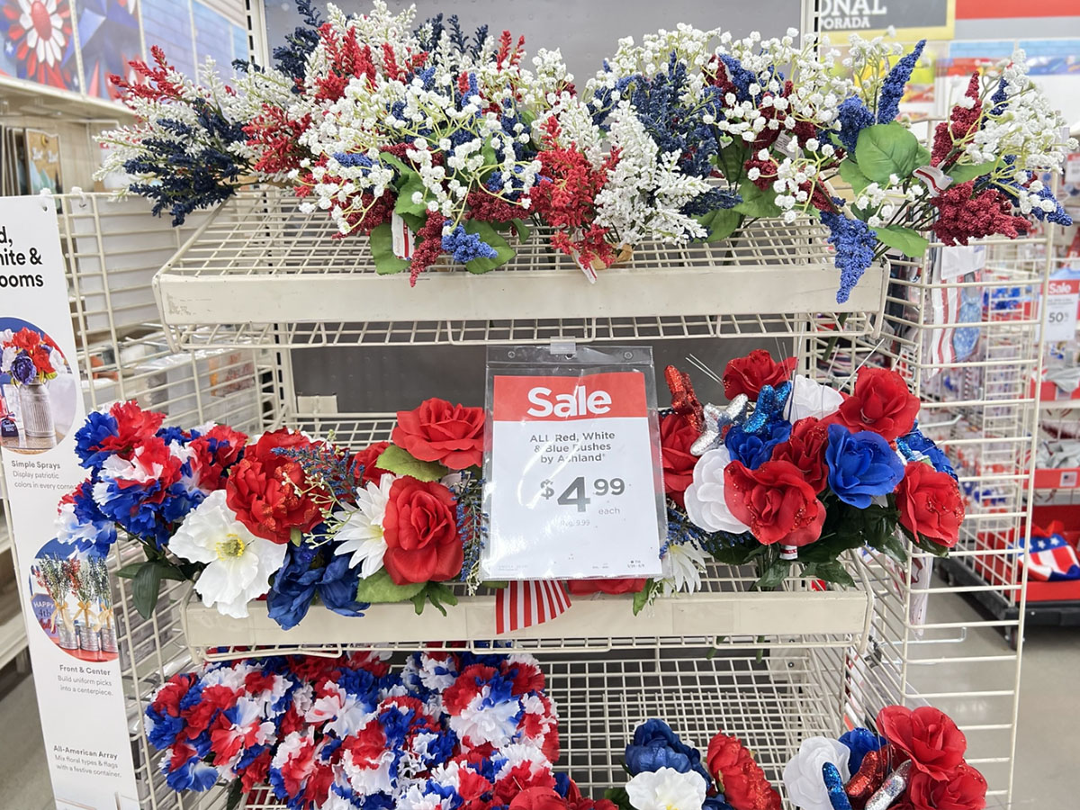 4th of july flowers at michaels