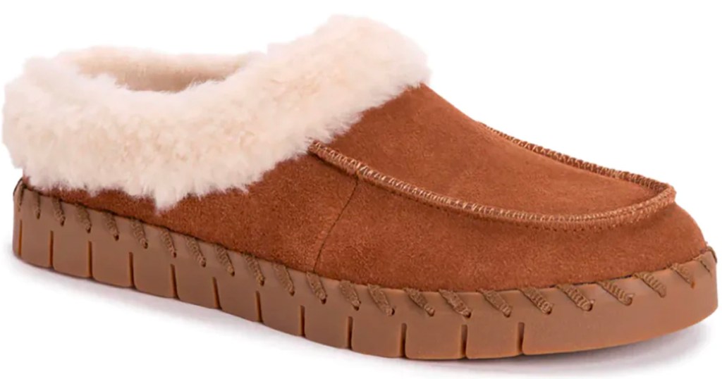 brown muk luks clogs