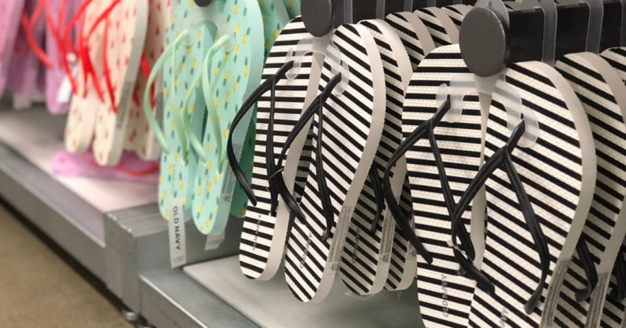 50% Off Old Navy Shoes = Flip Flops & Sandals from $2.49