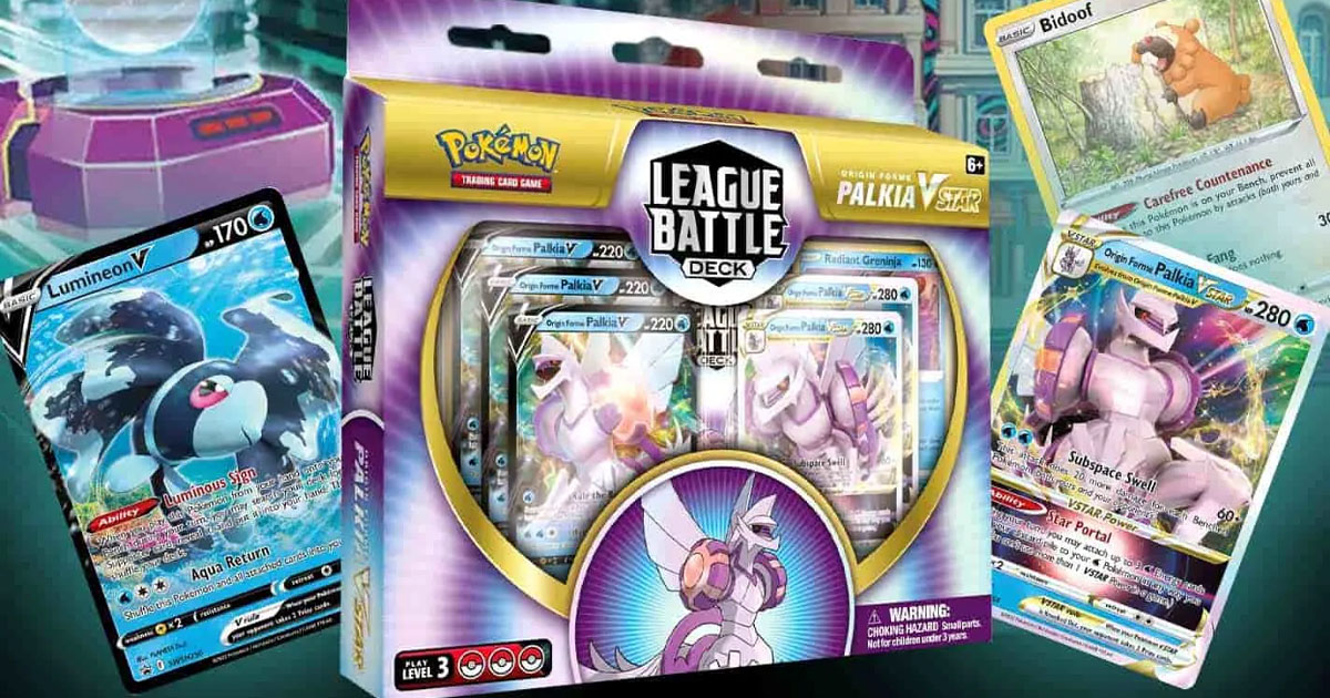 Pokémon Cards Palkia VSTAR League Battle Deck Only $17 on Amazon ...