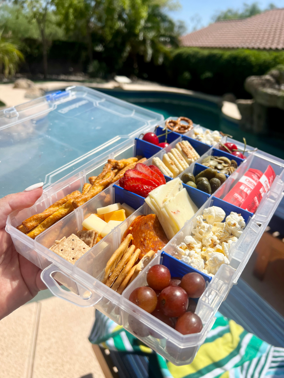 snackle box by the pool