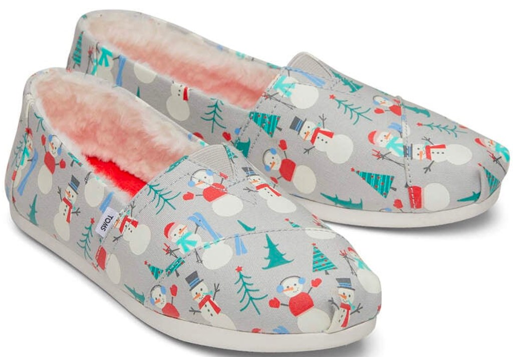 gray snowman toms shoes