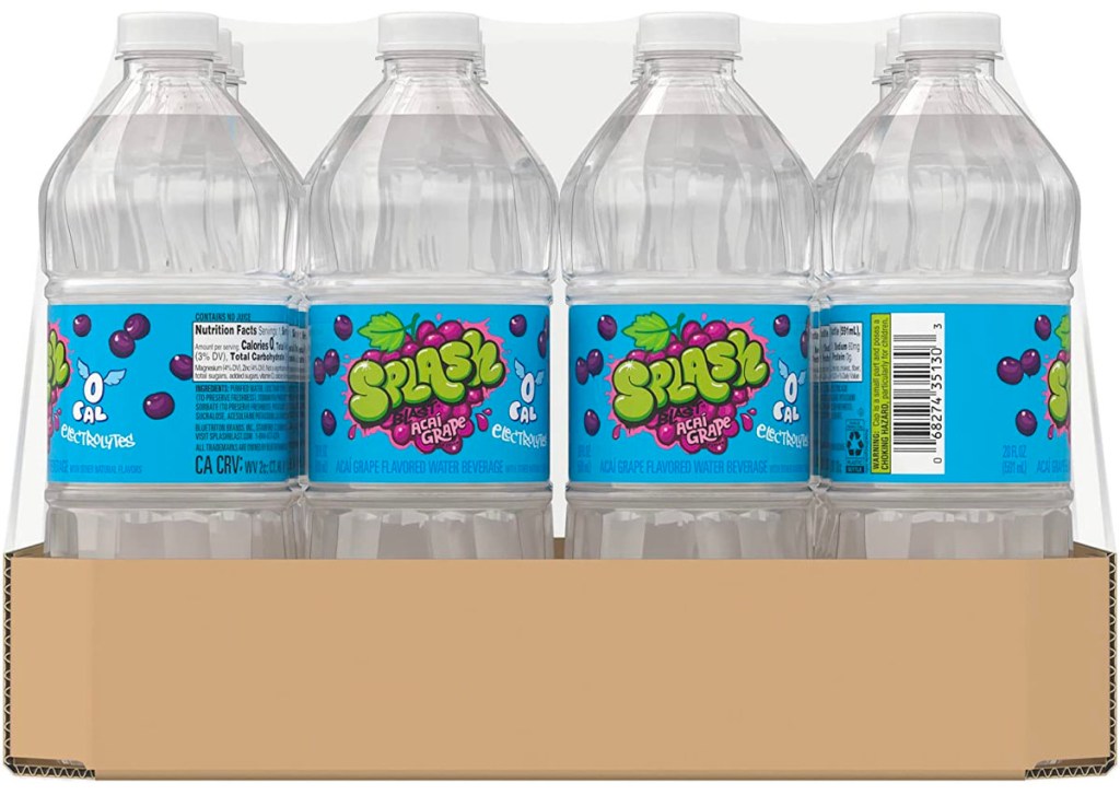 Splash Blast Acai Grape Water 12Pack Only 5 Shipped on Amazon Hip2Save