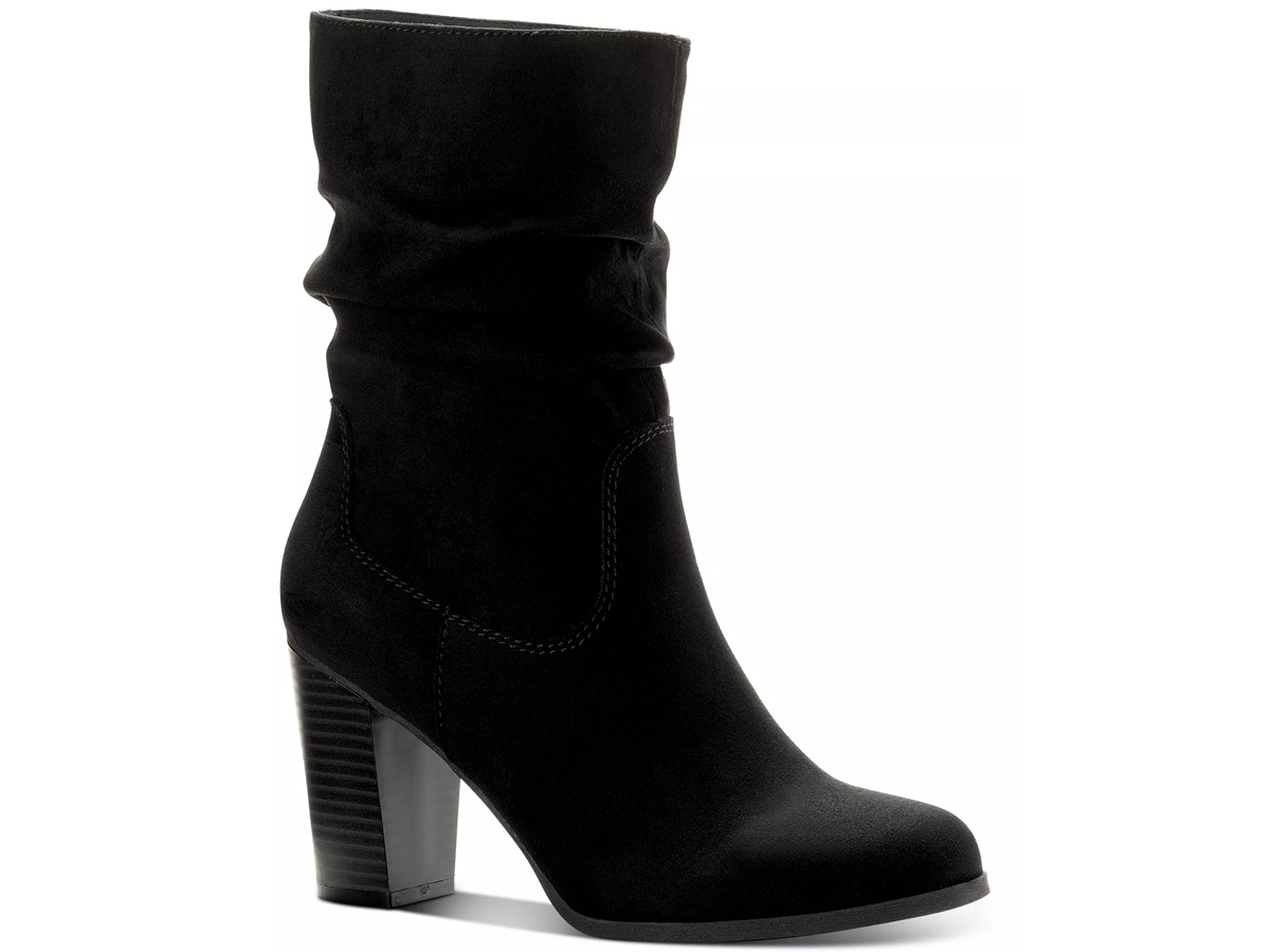 Macy's black suede on sale booties