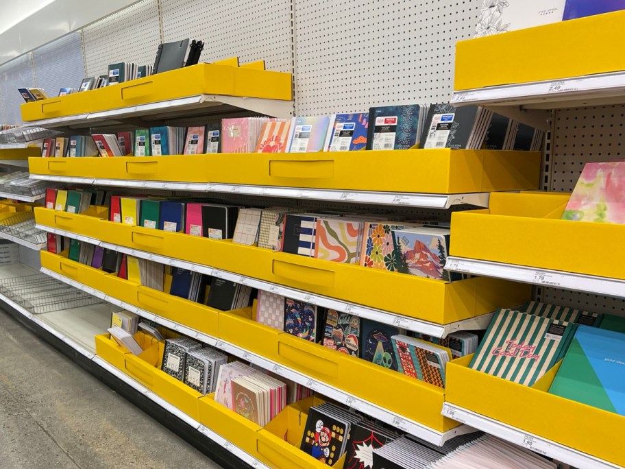 target school supplies display