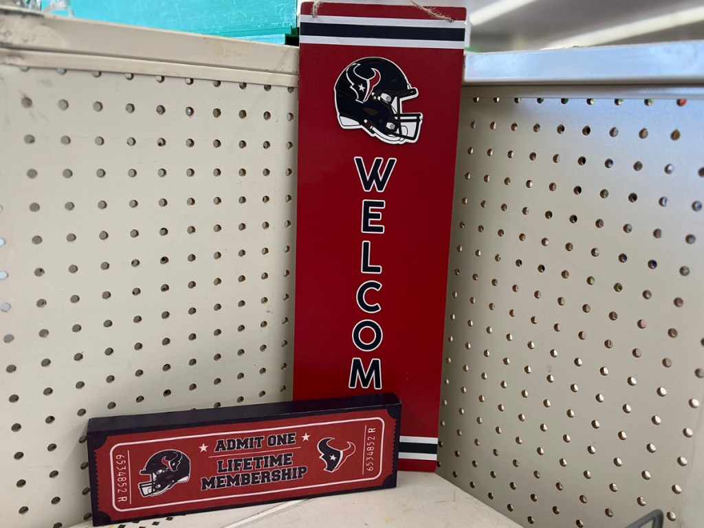 nfl texans welcome signs 