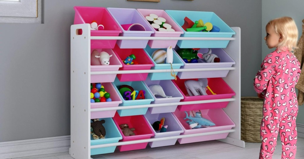 toy organizer with bins
