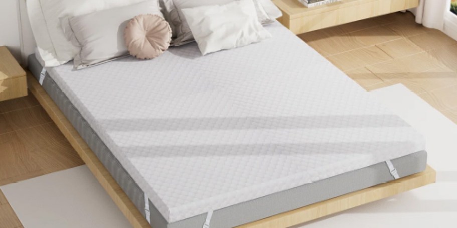 Queen Memory Foam Cooling Gel Mattress Topper Only $24.99 on Wayfair.com (Reg. $160)