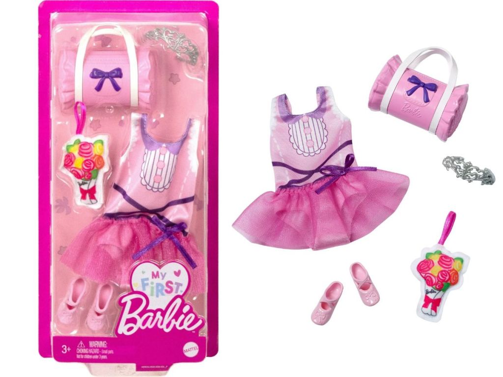 My First Barbie Fashion Pack, Preschool Doll Clothes, Tutu and Ballet Accessories