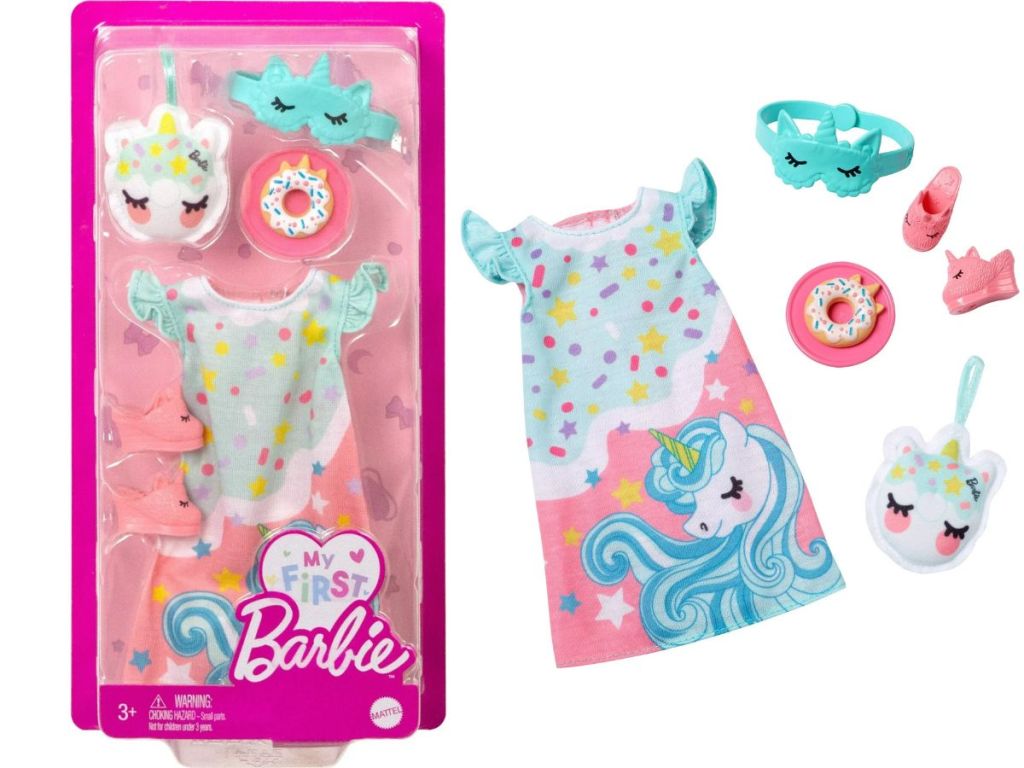My First Barbie Fashion Pack - Bedtime Pajamas and Accessories 