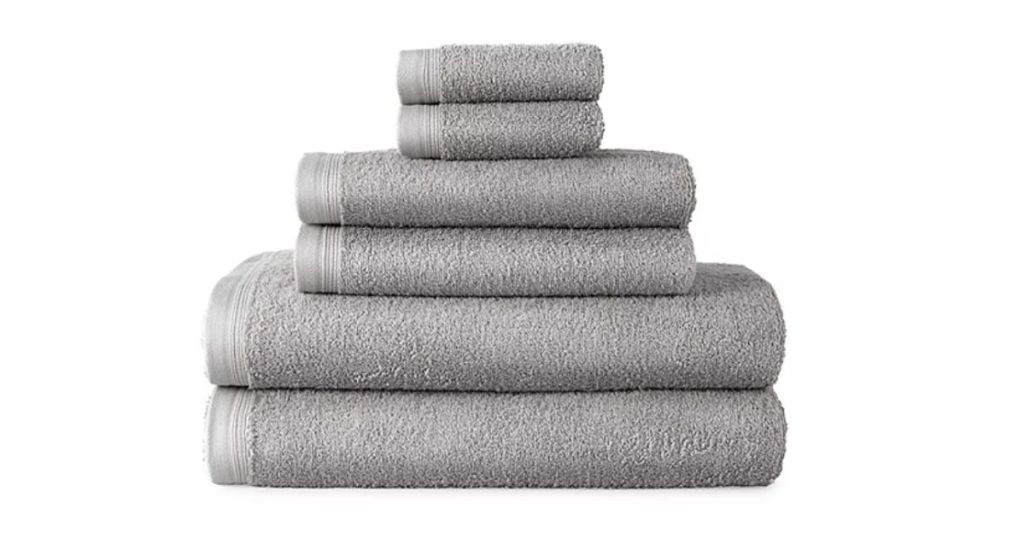 Home Expressions Solid and Stripe Bath Towel Collection 