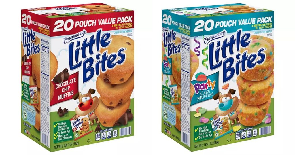 Entenmann's Little Bites Chocolate Chip Muffins and Party Bites Muffins (1.65 oz., 20 pk.)