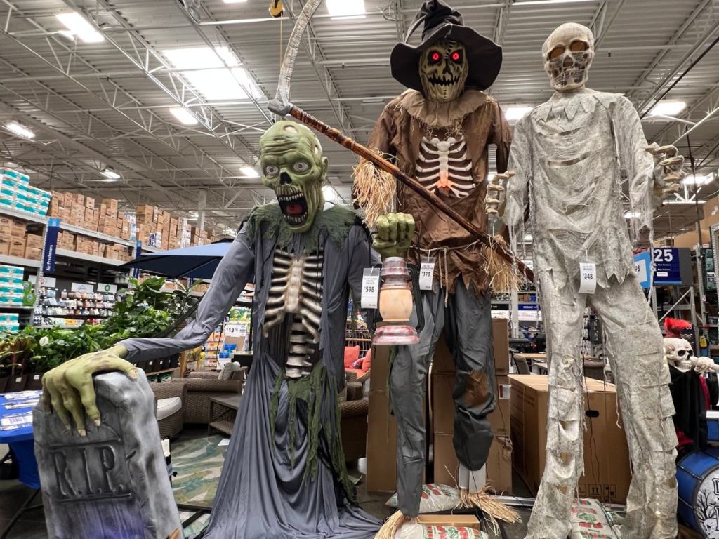 Giant Zombie, Scarecrow and Mummy Animatronic Halloween Decorations at Lowes