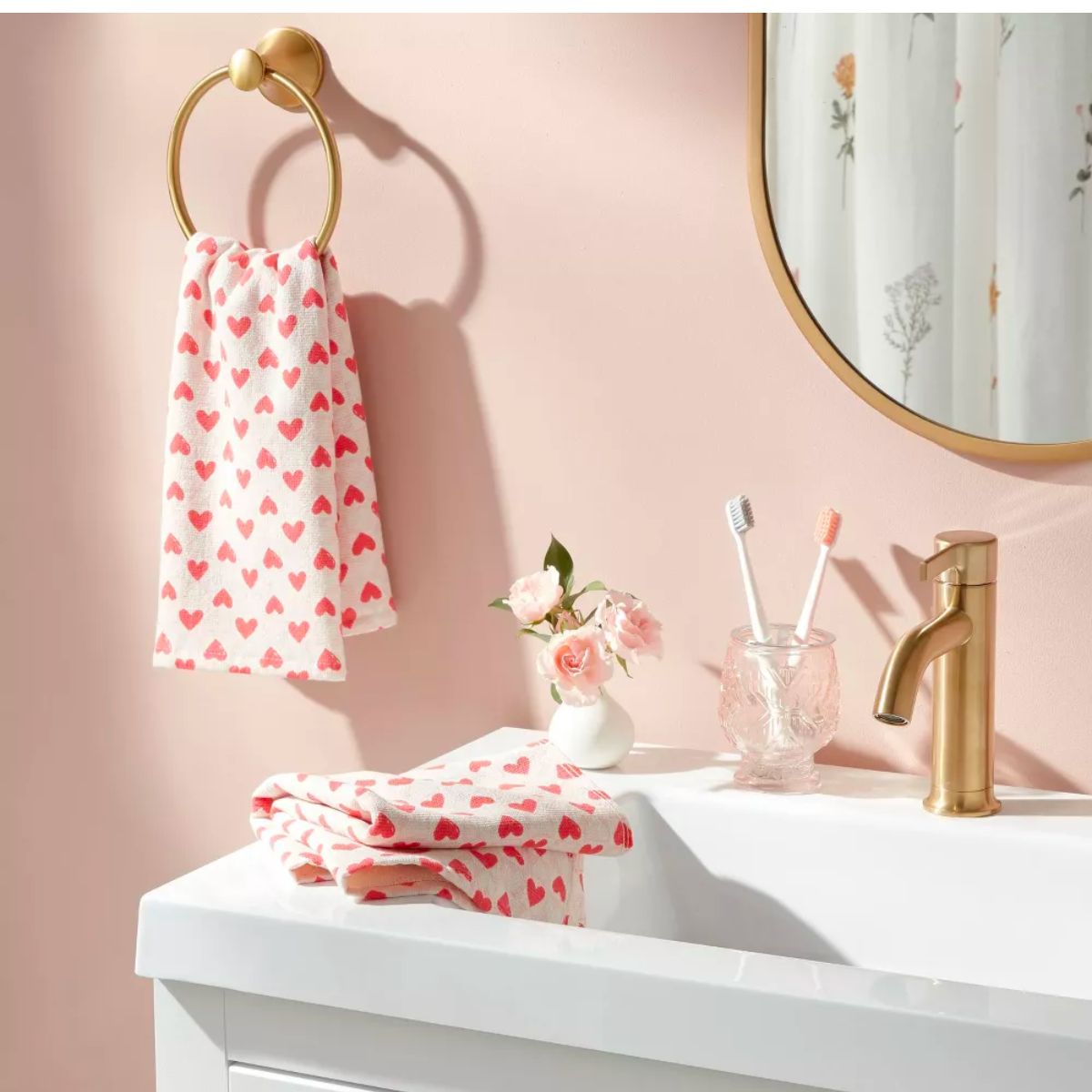 30 Off Target Bathroom Accessories Valentine's Day Hand Towel 2