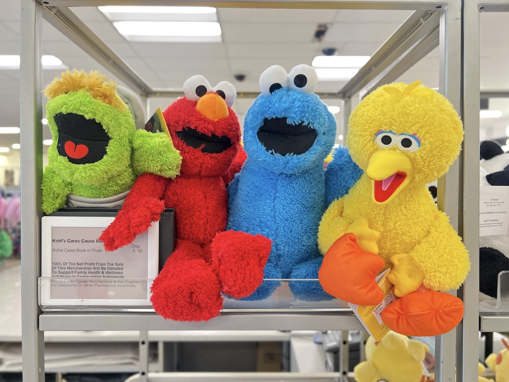 Kohl's Cares Sesame Street Plush toys 