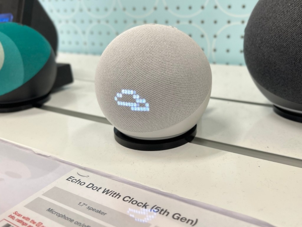 Amazon Echo Dot 5th Generation with Clock