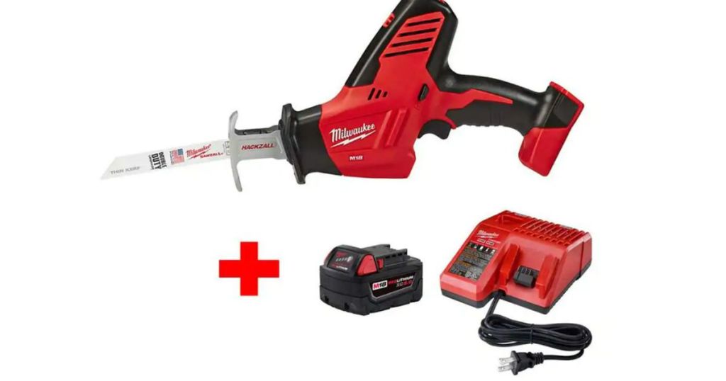 M18 18V Lithium-Ion Cordless HACKZALL Reciprocating Saw W/ M18 Starter Kit and (1) 5.0Ah Battery & Charger 