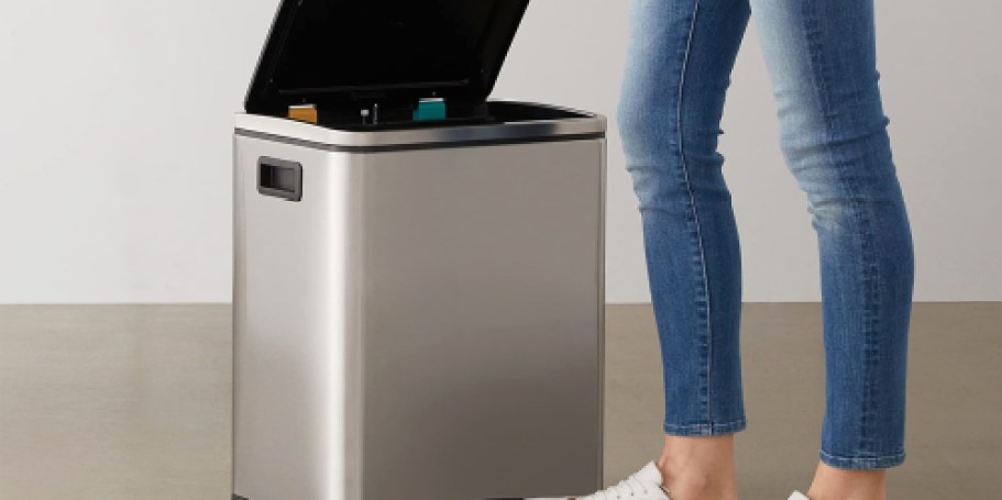 Amazon Basics Dual Bin Trash Can Just $33.99 Shipped for New Customers