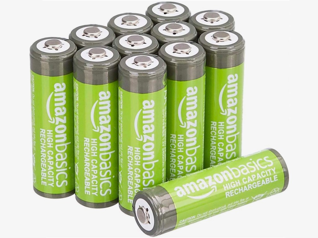 AmazonBasics-Rechargeable-AA-Batteries بطاريات أمازون AAA القابلة لإعادة الشحن، 12 حزمة، فقط 8.99 دولار يتم شحنها على Woot.com