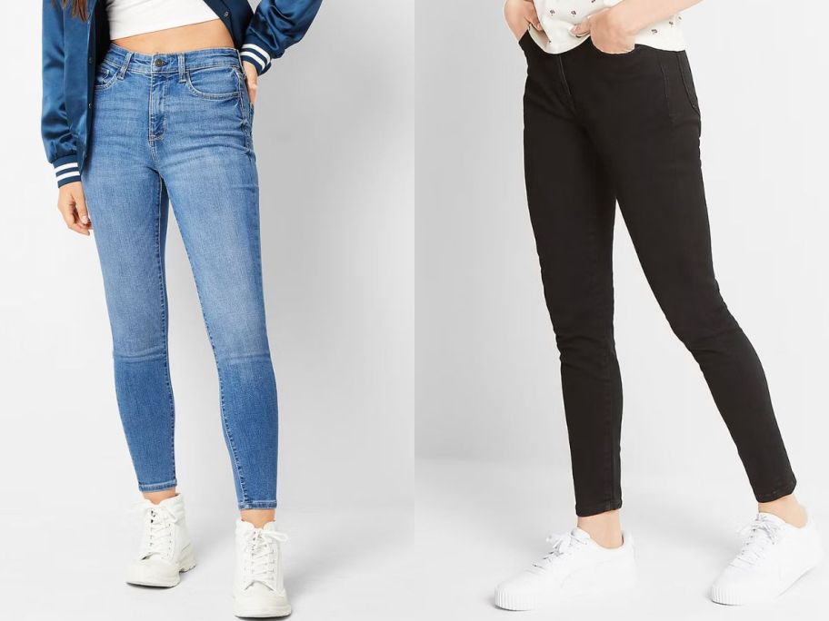 Stock images of two teens wearing Arizona Skinny Jeans