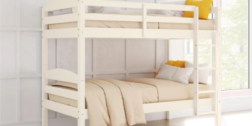 BH&G Twin Bunk Bed Only $175 Shipped on Walmart.com | Solid Wood in FIVE Colors