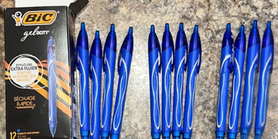 BIC Gel Pens 12-Count Just $4.90 Shipped on Amazon (Reg. $20)
