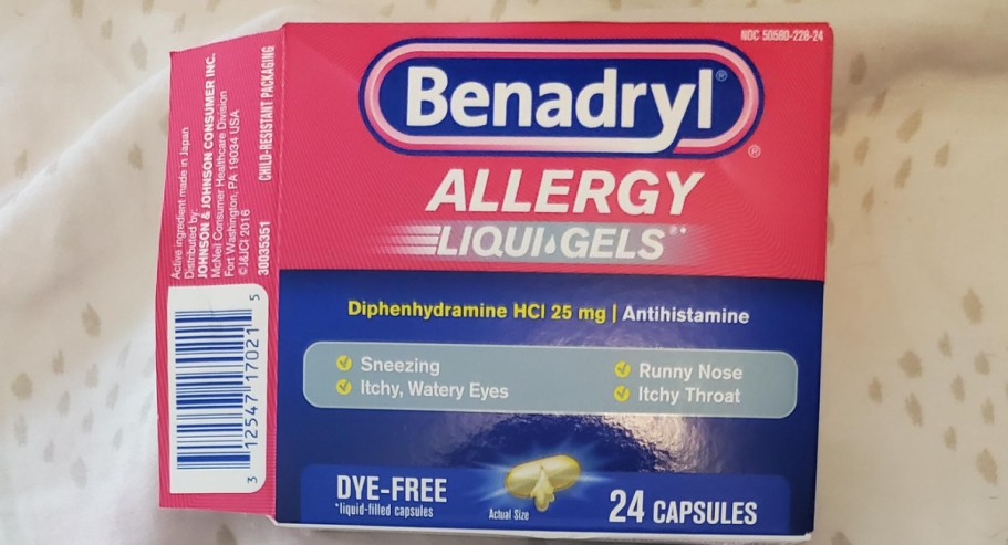Benadryl Liqui-Gels Allergy Medication 24-Count Just $4.55 Shipped on Amazon (Reg. $9)