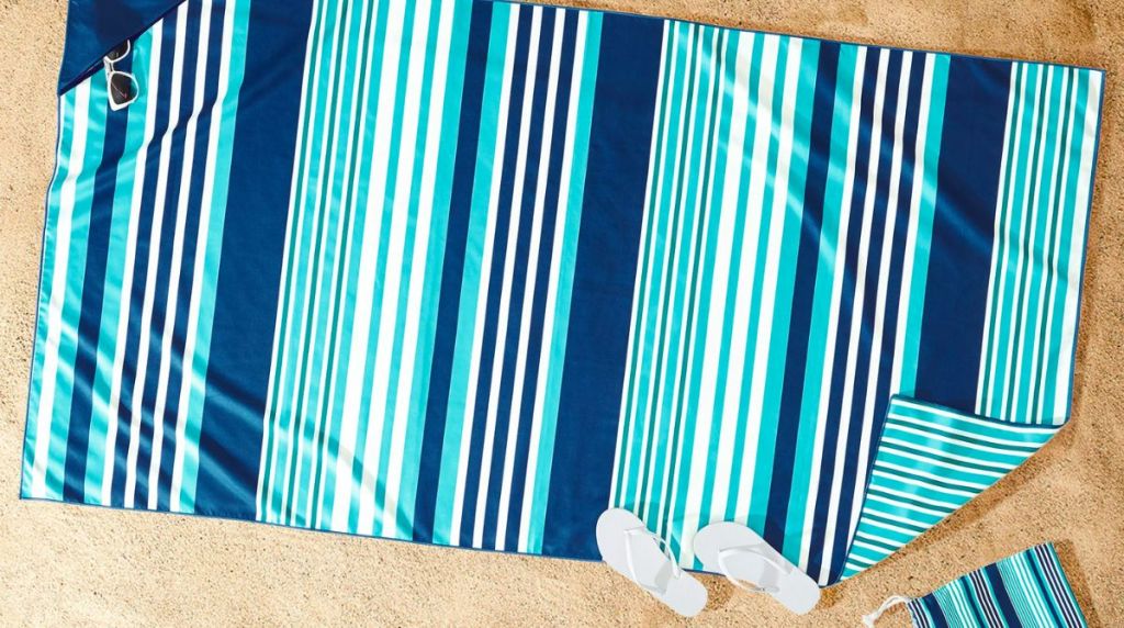 Better Homes & Gardens Quick Dry Travel Beach Towel Blue