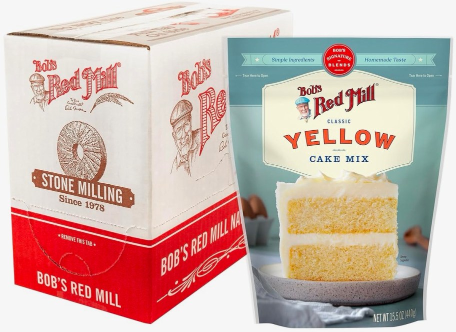 Bobs-Red-Mill-Yellow-Cake-Mix-4-Pack خصم إضافي بنسبة 35% على خلطات خبز Bob's Red Mill على أمازون |  خليط الكيك 4 عبوات فقط 11.98 دولارًا أمريكيًا تم شحنها + المزيد