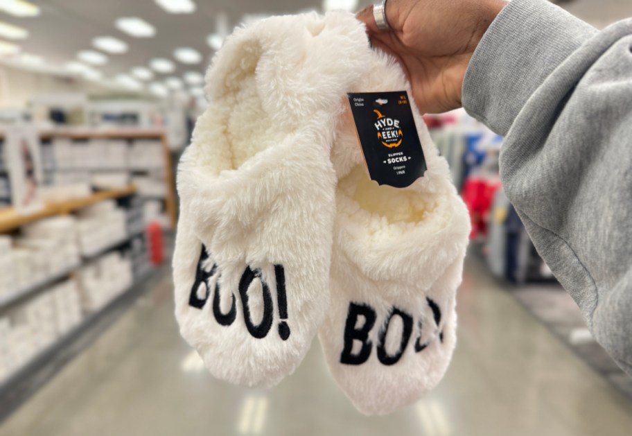 Hyde and Eek Halloween Boo Slippers from Target