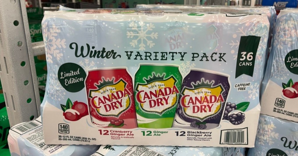 Canada Dry Ginger Ale 36-Count Winter Variety Pack