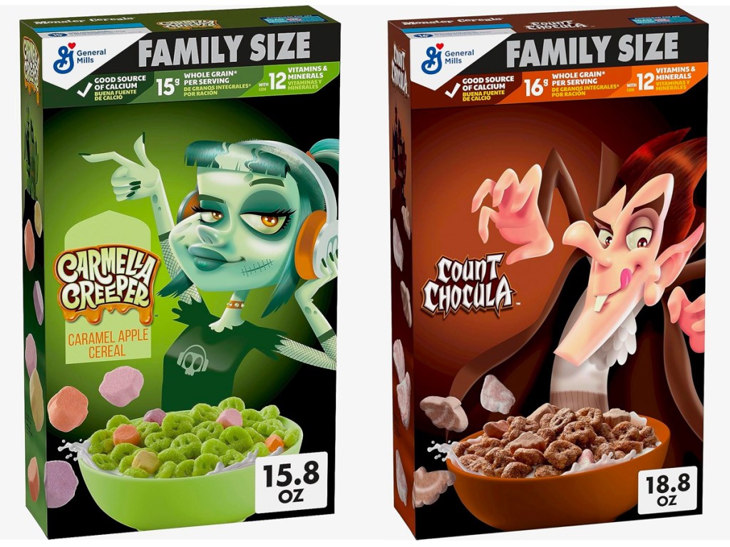 Carmella Creeper and Count Chocula Cereal