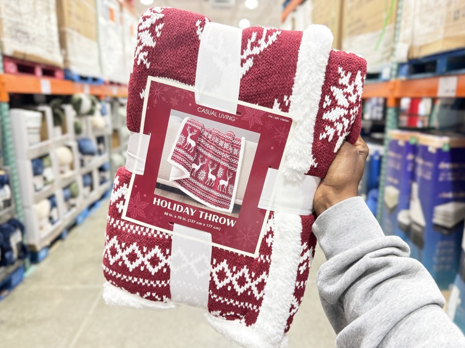 Holiday Throw Blankets Just $21.99 at Costco