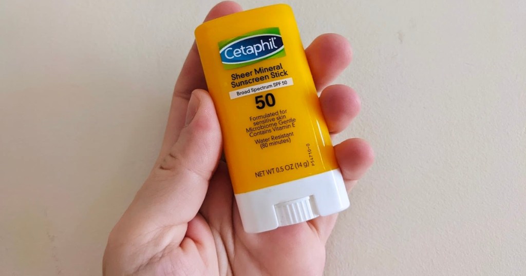Cetaphil Mineral Sunscreen Stick SPF 50 for Face & Body 0.5oz