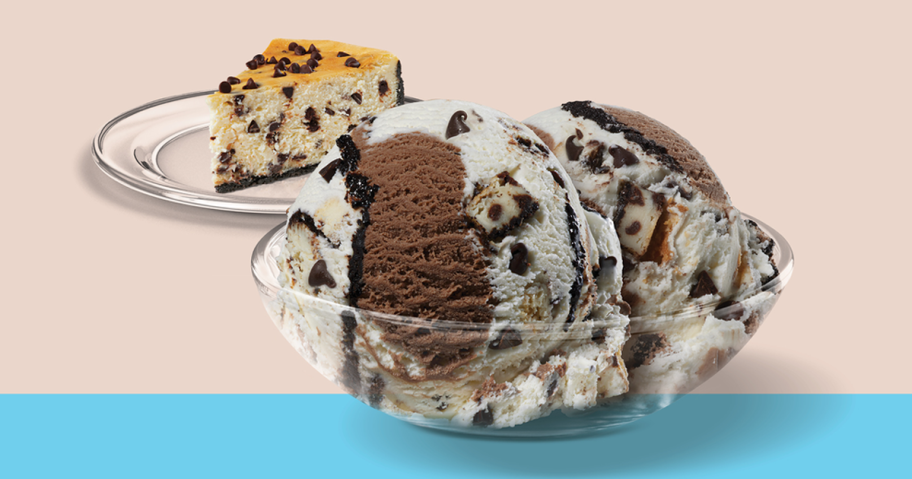 Chocolate Chip Cheesecake Ice Cream at Baskin Robbins