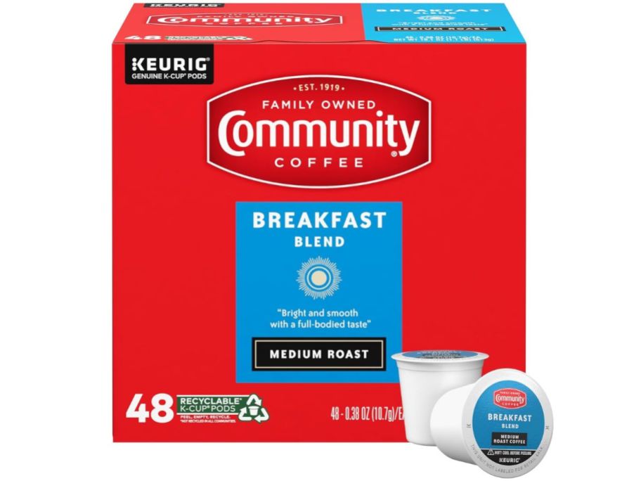 Community Coffee Breakfast Blend 48 count K Cups
