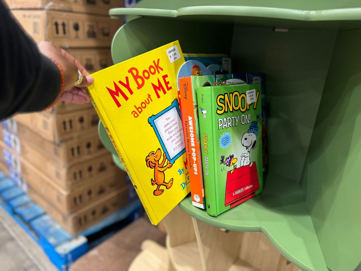 Costco Delta Tree Bookshelf with books
