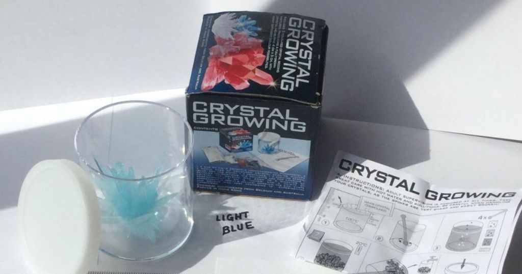 Contents of a 4M Crystal Growing Kit on 