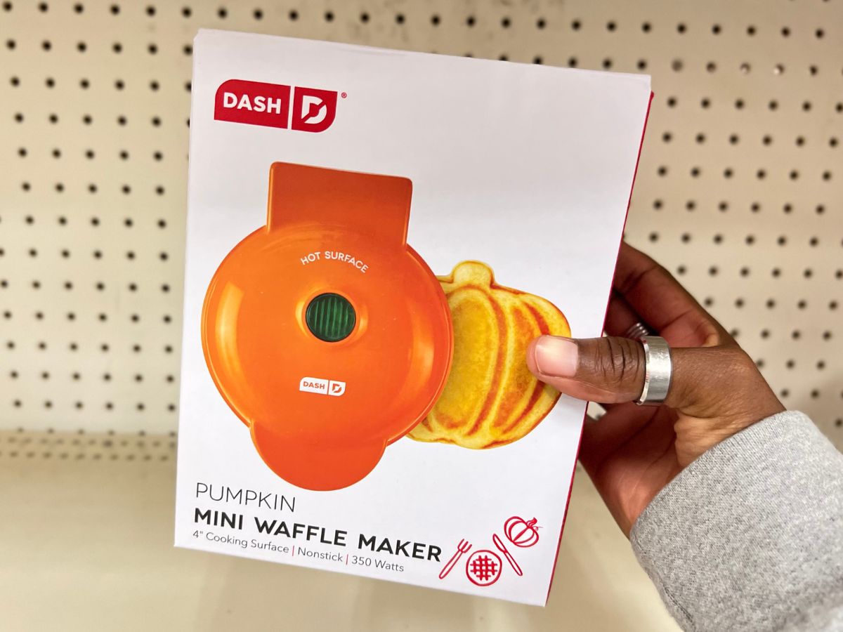 Dash Pumpkin Mini Waffle Maker Only $6.99 on Amazon (Reg. $15)