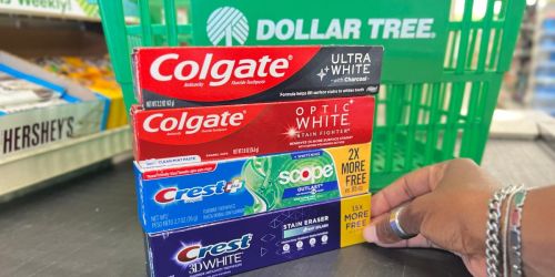 Dollar Tree Sells Crest & Colgate Toothpaste for Only $1.25