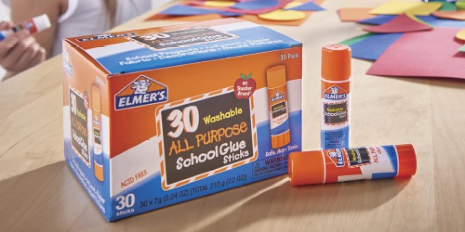Elmer’s Glue Sticks 30-Count Just $7.52 Shipped on Amazon (Only 25¢ Each!)
