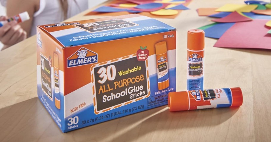 Elmer’s Glue Sticks 30-Count Just $7.52 Shipped on Amazon (Only 25¢ Each!)