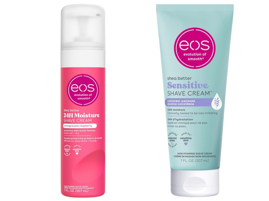 Eos shaving cream pomegrante and sensitive