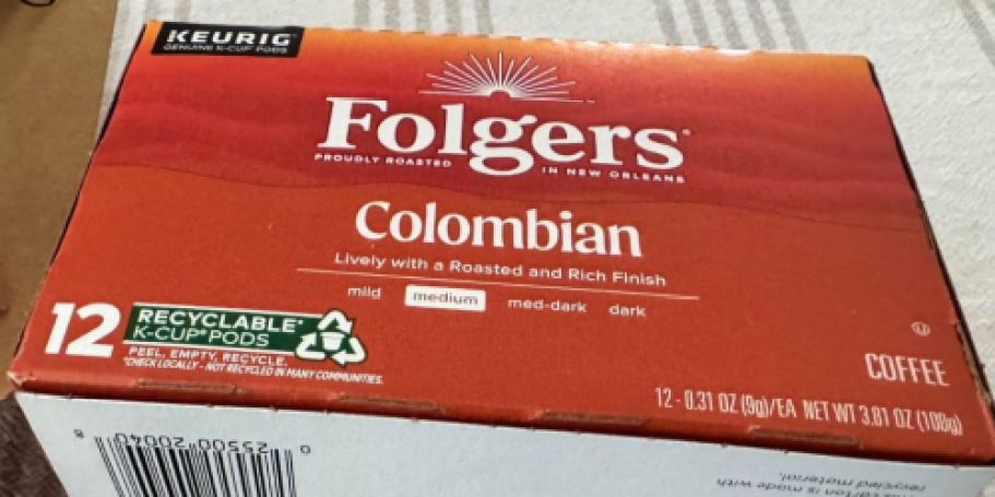 Folgers K-Cups 72-Count Only $18 Shipped on Amazon | Just 25¢ Per Cup!