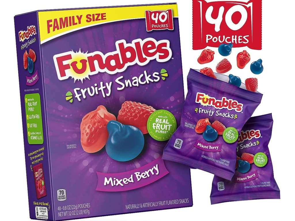 Funables Fruit Snacks 40-Count Box