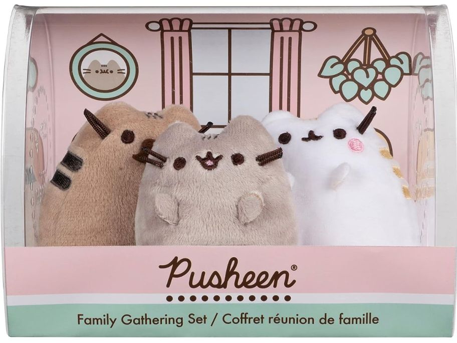 3 pusheen plush in a collectors box